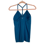 Sweaty Betty Blue Padded Ribbed Racerback Tank- Size L