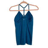 Sweaty Betty Blue Padded Ribbed Racerback Tank- Size L