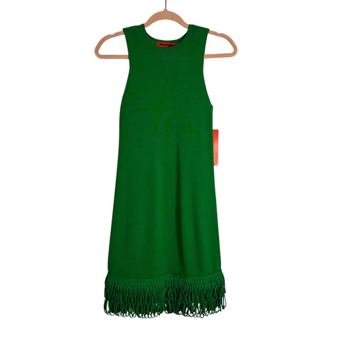 Simon Miller Green Knit with Loop Fringe Sleeveless Dress NWT- Size XS The Saved Collection Simon Miller Green Knit with Loop Fringe Sleeveless Dress NWT- Size XS The Saved Collection