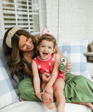 The Beaufort Bonnet Company Red Strawberry Print Bubble- Size 3T