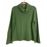 J. Crew Olive Turtleneck Tunic Sweatshirt- Size L (see notes)