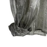 Kourt Metallic Sheer Silver Roll Tab Sleeve Blouse NWT- Size XS (sold out online)