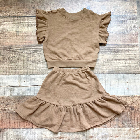 Old Navy Brown Skirt Set- Size 3T