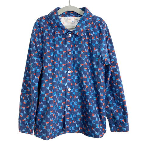 Oso & Me Red/Blue Patterned Button Up- Size 5 (we have matching girl's skirt)