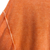 Chicka-d Faded Orange Ribbed Squeeze the Day Sweatshirt- Size S (see notes)