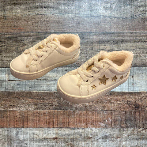 Baby Gap White and Gold Sneakers- Size 6