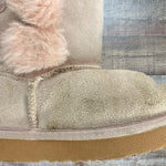 Dream Pairs Girl's Suede Faux Fur Lined Boots- Size 3 (see notes)