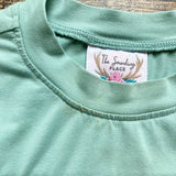The Smocking Place Green Smocked Walker Tee- Size 6M (see notes)