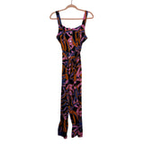 Mister Zimi Printed Linen Blend Belted Jumpsuit- Size 6