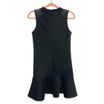 1 State Black with Mesh Neckline Sleeveless Dress- Size XS