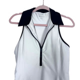 YPB SculptLux White and Black Front Zip Athletic Dress- Size L