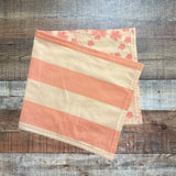 Monica & Andy Pink/White Stripes and Pink Floral Print Reversible Burp Cloth