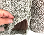 Thread & Supply Tan/Blush Sherpa Quarter Zip Pullover- Size S