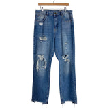 Simply be. Light Wash Distressed Jeans- Size 12R (Inseam 32")