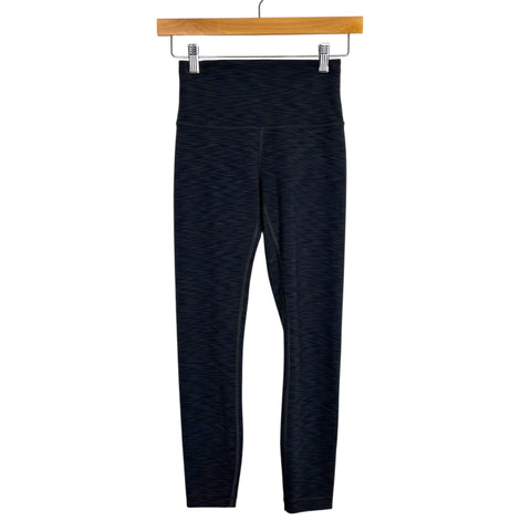 Lululemon Charcoal Heathered Leggings - Size 4 (Inseam 23")