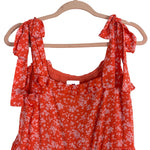 Buddy Love Orange and Pink Floral Tie Strap Dress- Size M (sold out online)