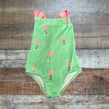 The Beaufort Bonnet Company Green Flamingo Swimsuit - Size 3T