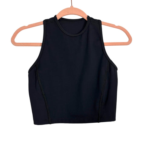 No Brand Black Fitted Racerback Tank - Size ~S (No Size Tag, Fits Like A Small)