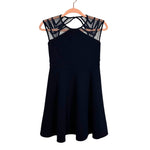 Nickie Lew Black Mesh Cutout Back Dress- Size 12 Girls