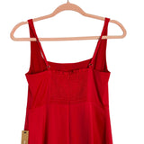 One Pretty Time Red with Front Slit Dress NWT- Size XS