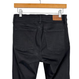 Madewell Black Raw Hem High-Rise Skinny Jeans- Size 29 (Inseam 27”)