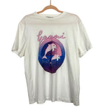 GANNI White Dolphin Graphic T-Shirt- Size L (see notes)