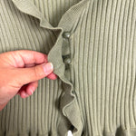 Lovers And Friends Matcha Green Carissa Ruffle Sweater Top - Size S