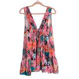 Cupshe Palm Print Tie Front and Back Swing Dress- Size S (sold out online)