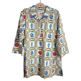 Holly Shae Design Shell Printed Split Hem Tunic Top NWT- Size XL/XXL