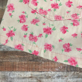 Zara Pink Denim with Pink Floral Print Skort- Size 3-4Y (see notes)