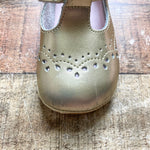 Angel Gold Leather T-Strap Mary Janes- Size 6 (see notes)