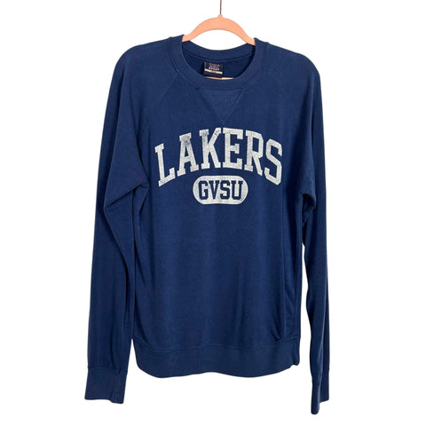 MV Sport Navy Lakers Crewneck Sweatshirt - Size L (See Notes)
