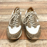 ABLE The Annie Animal Print Leather Sneakers- Size 8 (sold out online)