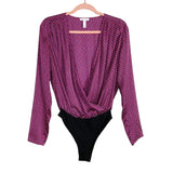 Leith Fuchsia Geo Print Surplice Bodysuit- Size S (sold out online)