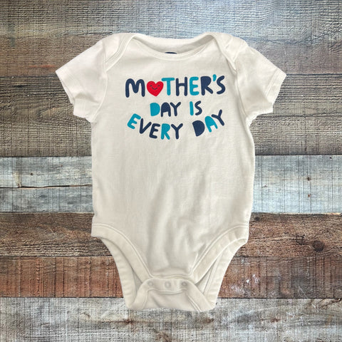 Old Navy Mother's Day is Every Day Onesie- Size 6-12M