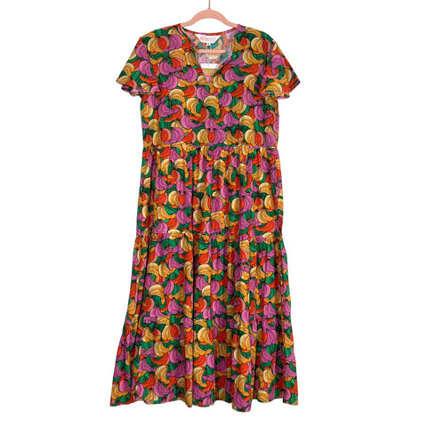 Briton Court Tropical Banana Print Dress NWT- Size L
