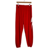 Aviator Nation Red Lightning Bolt Sweatpants- Size L (sold out online, we have matching sweatshirt)