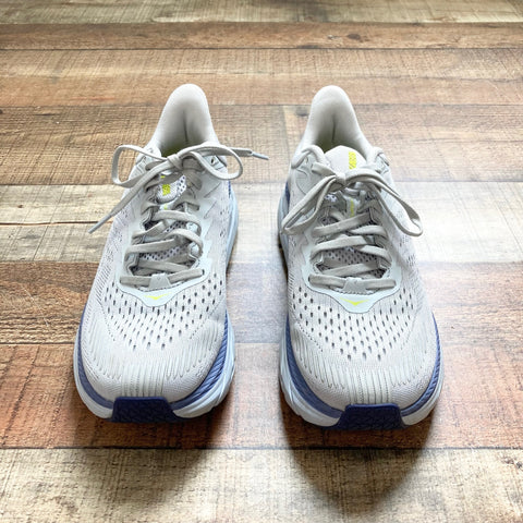 HOKA Grey/Neon Sneakers- Size 7 (see notes)