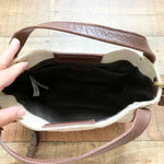 Madewell Cotton/Linen and Leather Trim Magnetic Closure Bag (sold out online)