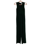 SAYLOR Black and Green Glitter Wide Leg Jumpsuit- Size XS