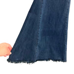 Show Me Your Mumu Dark Wash Pull On Berkeley Bells Flare Jeans- Size M (Inseam 34.5”, sold out online)