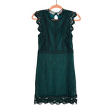 Lulu's Green Crochet Lace Dress- Size S