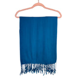 No Brand Teal Tassel Fringe Scarf (see notes)
