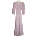 Cinq A Sept Pink/White Striped Open Back Dress - Size 2 (See Notes)