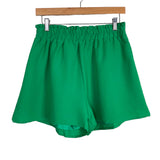 No Brand Green Short Sleeve Button Up and Shorts Set- Size L (sold as a set)