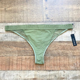Lounge Olive Contour Mesh Thong NWT- Size XL