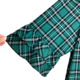 Draper James Green/Black/White Plaid Ruffle Sleeves Shift Dress- Size 18 (sold out online)