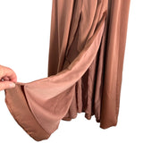 Showpo Dusty Rose Revolve Around Me Front Slit Dress NWT- Size 12 (sold out online)