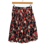 Forever 21 Contemporary Black Floral Print Skirt - Size XS