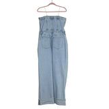 Abercrombie & Fitch Strapless Denim Jumpsuit- Size L